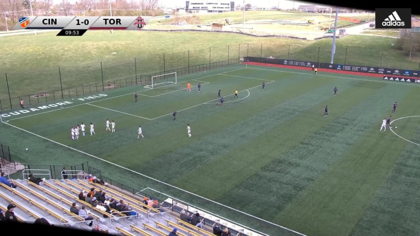 Themi Antonoglou scores TFC II's first ever MLS NEXT Pro goal to even things up vs. FCC2