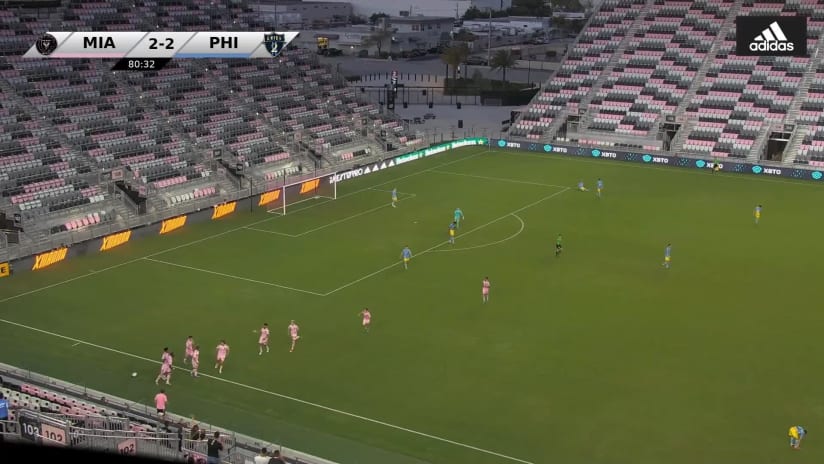  Shanyder Borgelin evens things up for Inter Miami CF II vs. Union II