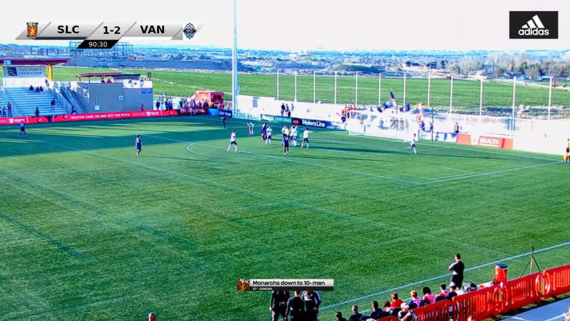 Monarchs nearly tie match late, but then get a penalty call in their favor