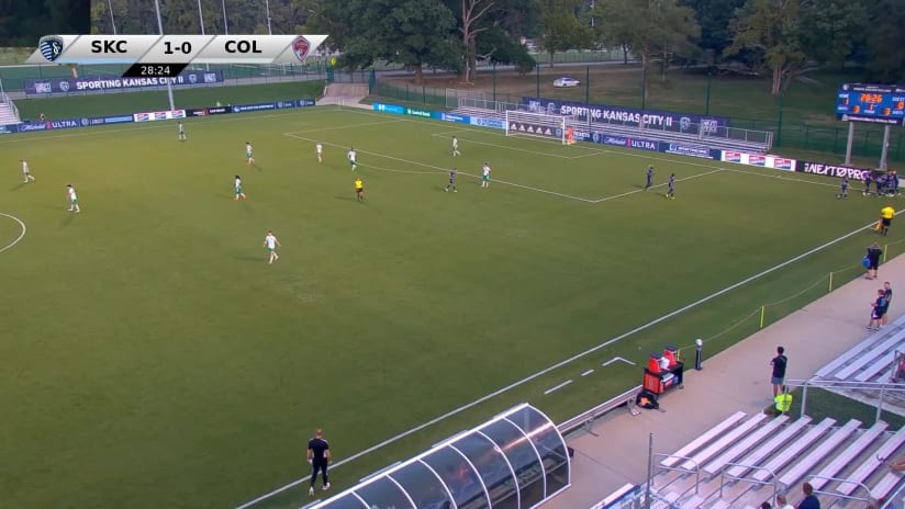 GOAL: Jacob Davis, Sporting KC II - 29th minute