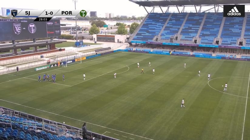 GOAL: Diego Otoya, Earthquakes II - 29th minute