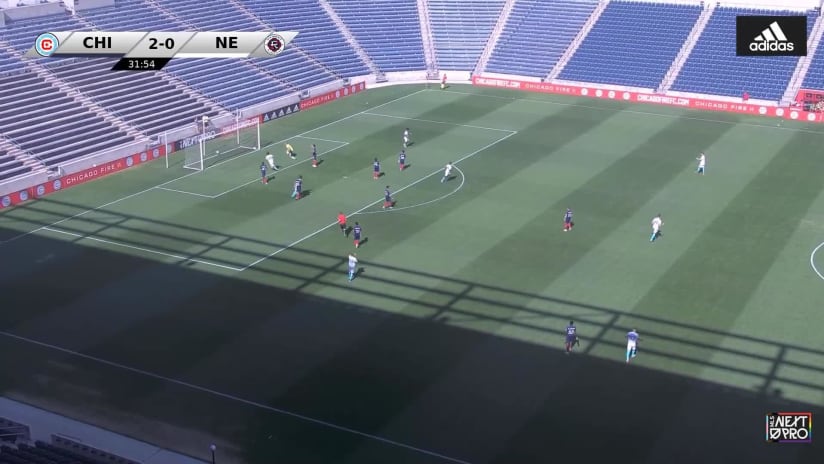 GOAL: Ryan Lima, New England Revolution II - 33rd minute