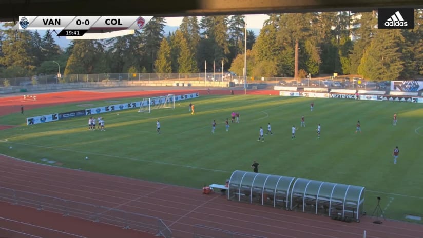 GOAL: Simon Becher, Whitecaps FC 2 - 20th minute