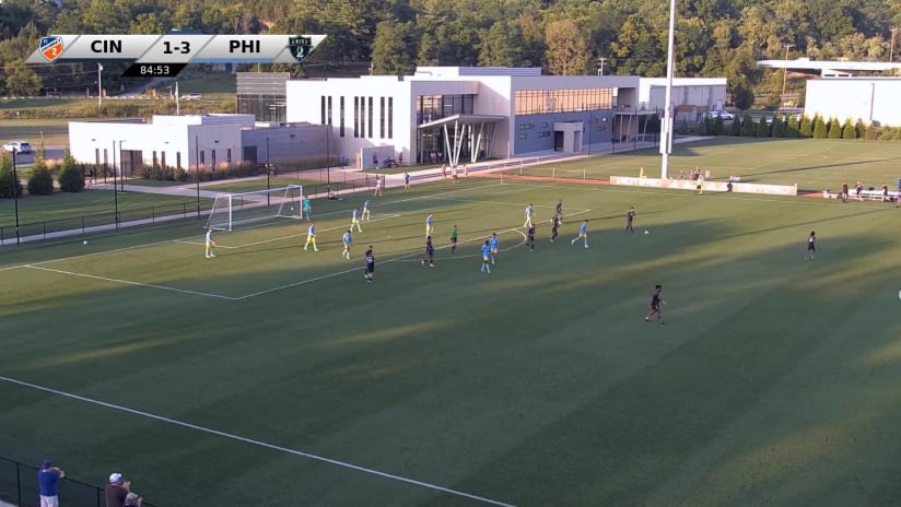GOAL: Kai Thomas, FC Cincinnati 2 - 85th minute