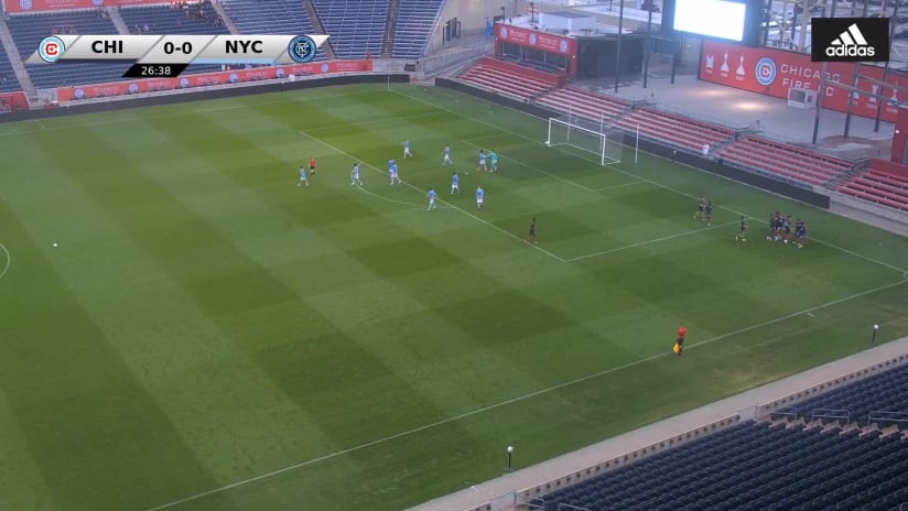 GOAL: Victor Bezerra, Chicago Fire FC II - 27th minute