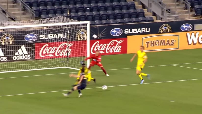 GOAL: Paxten Aaronson, Philadelphia Union II - 33rd minute