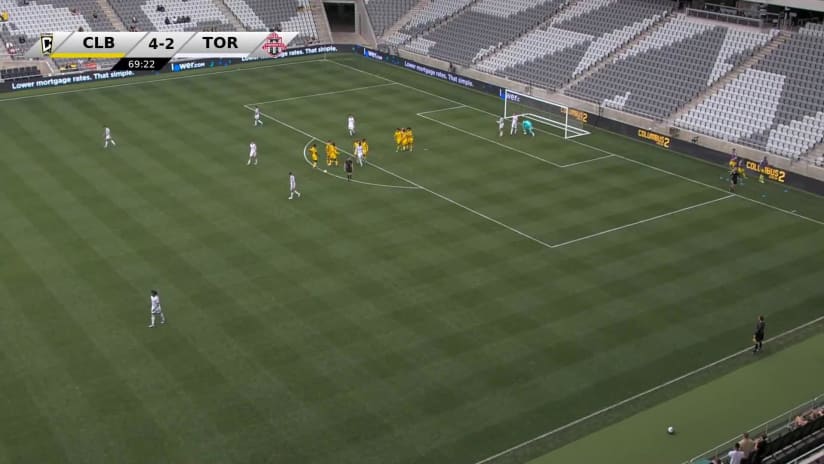 GOAL: Isaiah Parente, Columbus Crew 2 - 70th minute