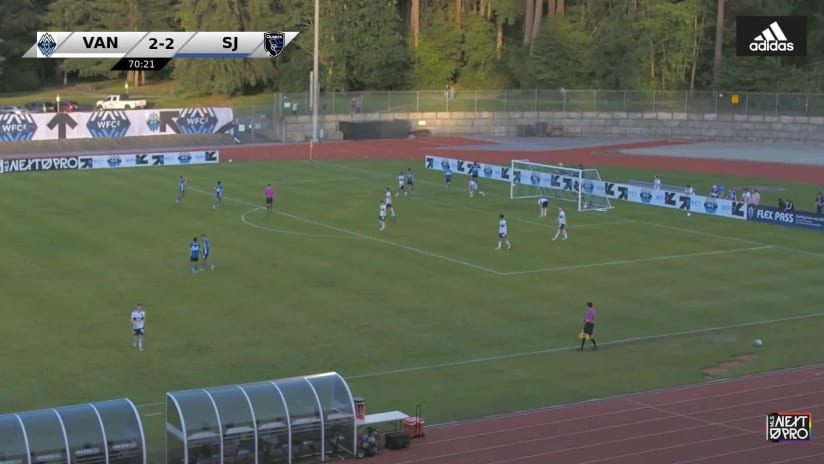 GOAL: William Richmond, Earthquakes II - 71st minute