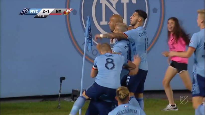 GOAL: Heber scores with an impressive backheel