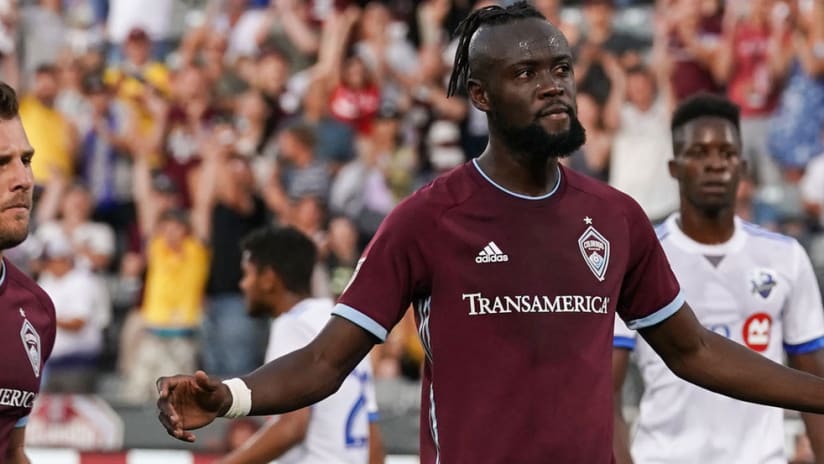 Colorado Rapids forward Kei Kamara scored hat trick versus Montreal
