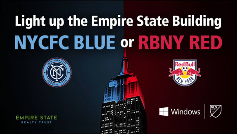 Is New York blue or red? Help light up the Empire State Building