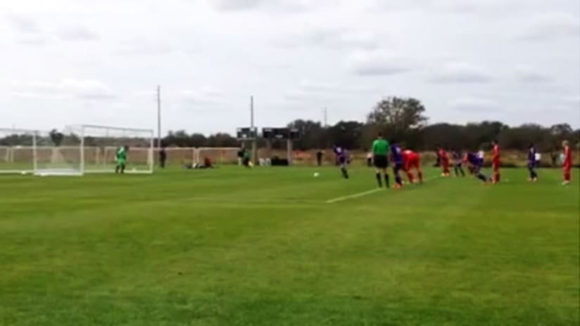 Screenshot: Kaka scores first preseason goal for Orlando City, February 4, 2015.