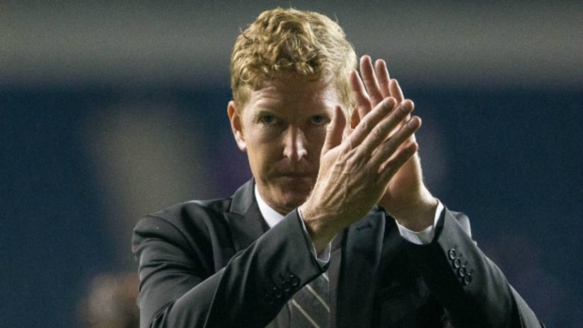 Philadelphia Union head coach Jim Curtin happy after beating Columbus Crew SC