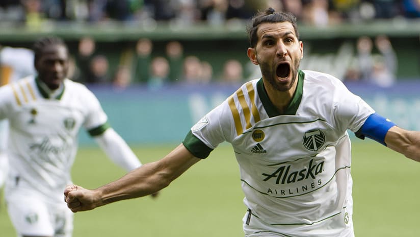 Diego Valeri - Portland Timbers - goal celebration