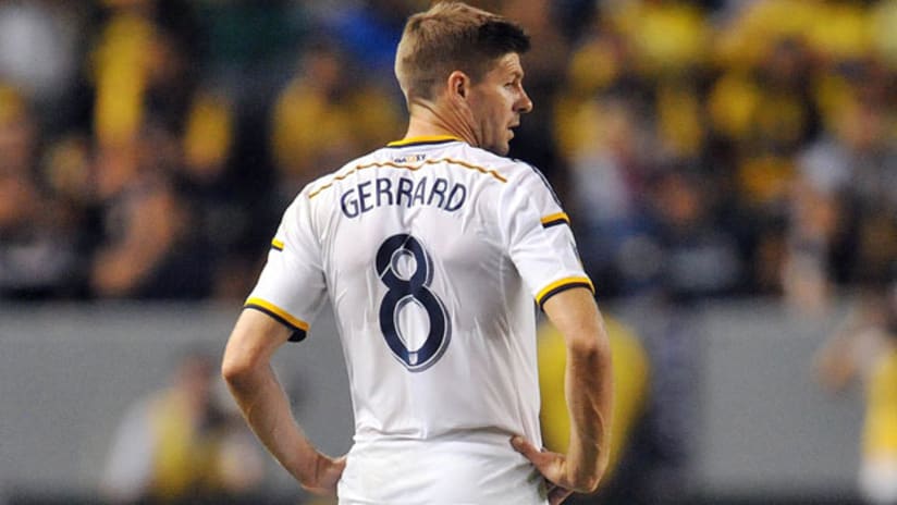 Steven Gerrard made his LA Galaxy debut against Mexico's Club America