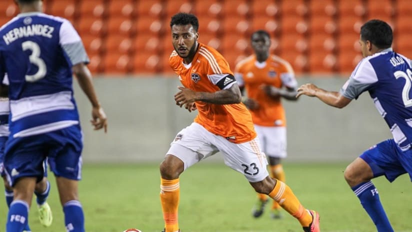 Houston Dynamo's Giles Barnes vs. FC Dallas