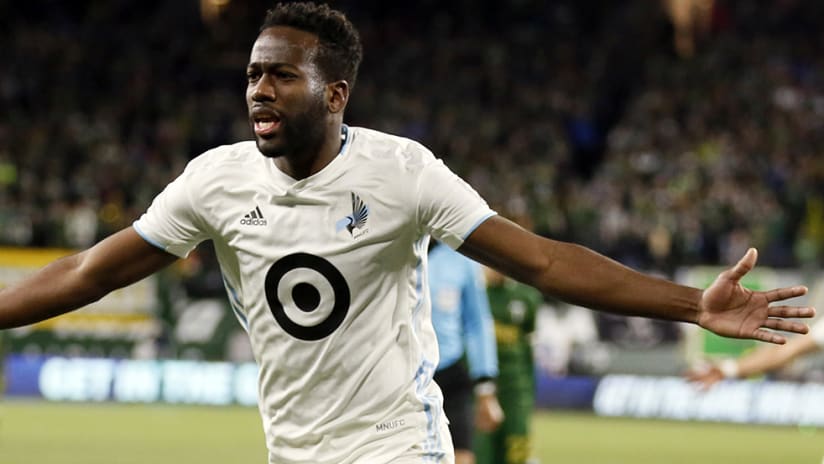 Kevin Molino - Minnesota United - goal celebration
