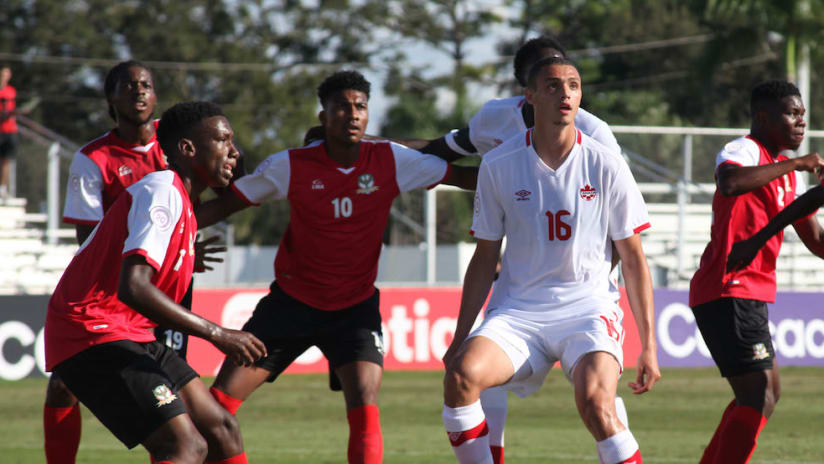 Toronto FC II's Rocco Romeo for Canada in Concacaf U-20 Championship