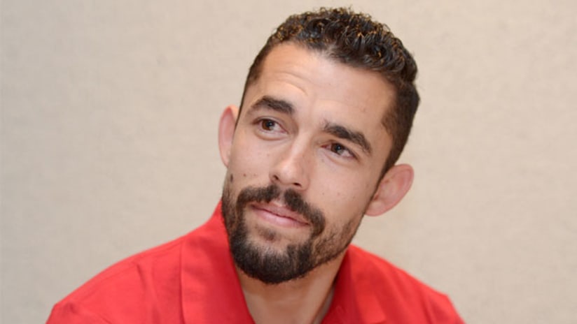 Herculez Gomez poses