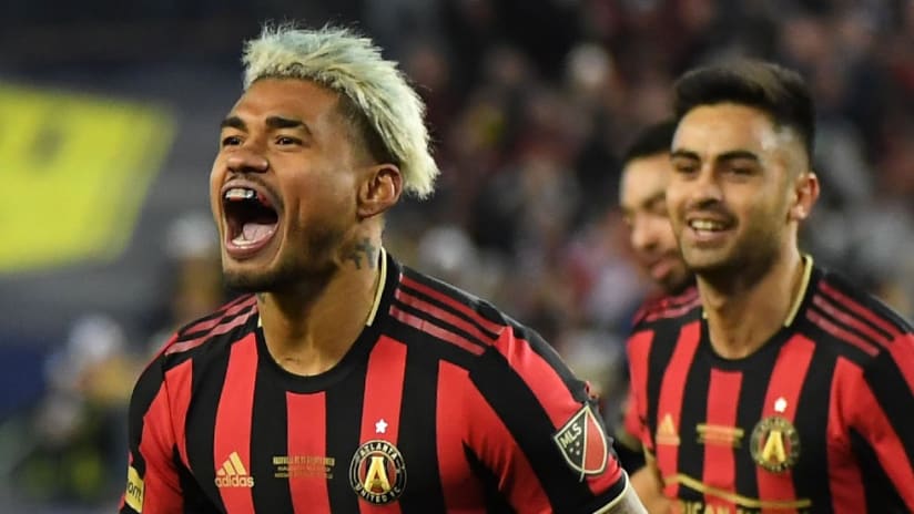 Josef Martinez - celebrating - happier times