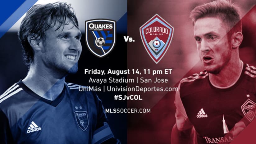 San Jose Earthquakes vs. Colorado Rapids, August 14, 2015