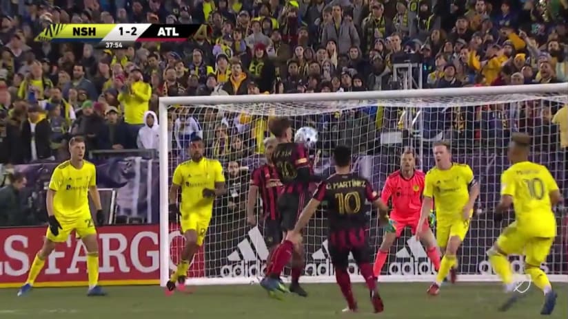 GOAL: Emerson Hyndman's stunning volley