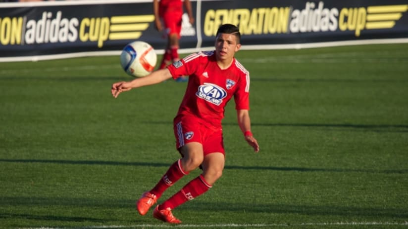 FC Dallas forward Giovanni Montesdeoca in Generation adidas Cup action