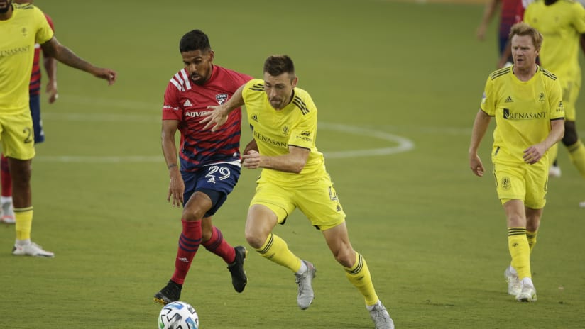 Dave Romney, Franco Jara - FC Dallas v Nashville SC