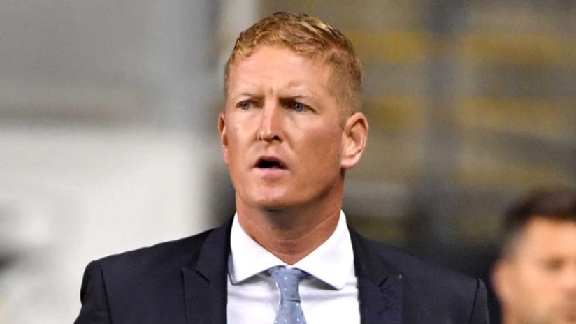 Philadelphia Union head coach Jim Curtin — solo shot — October 6, 2018