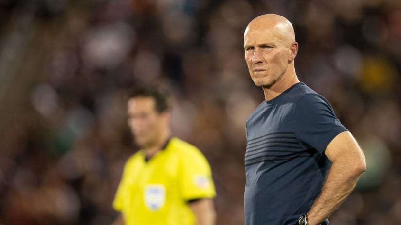 Bob Bradley - LAFC - Hands on hips