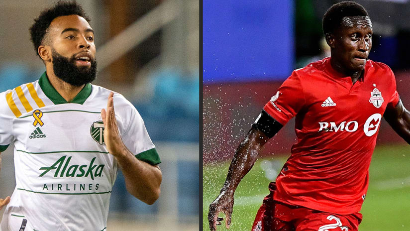 Eryk Williamson & Richie Laryea split image