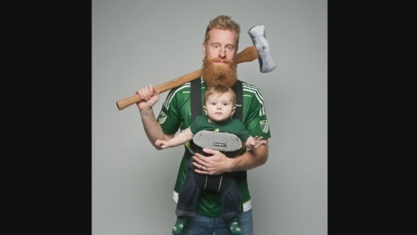Nat Borchers Portland Timbers Family Axe Photo