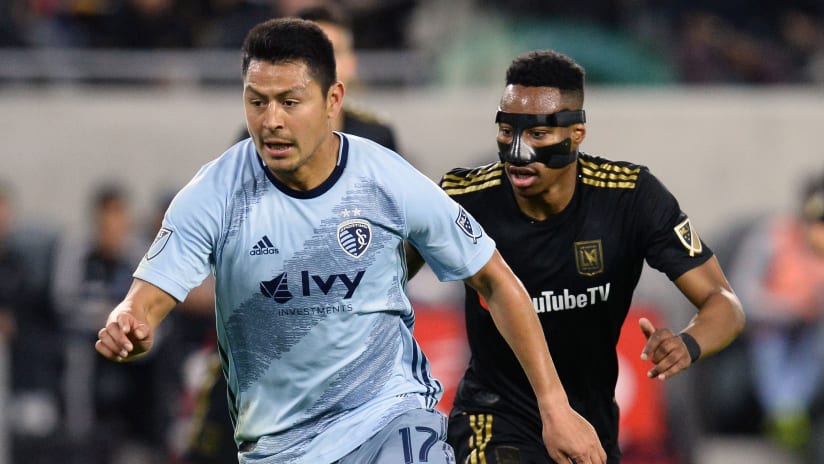 Roger Espinoza Mark-Anthony Kaye - LAFC Sporting Kansas City