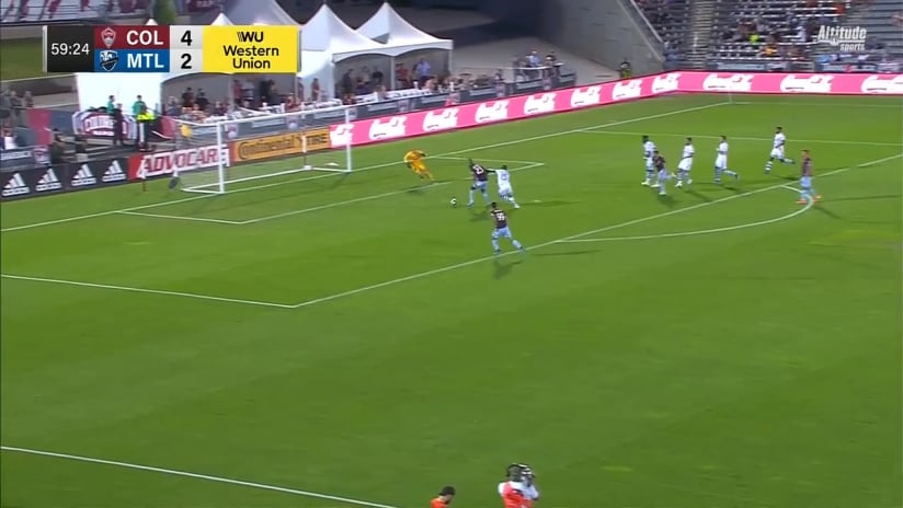 SAVE: Evan Bush recovers quickly to make a great stop