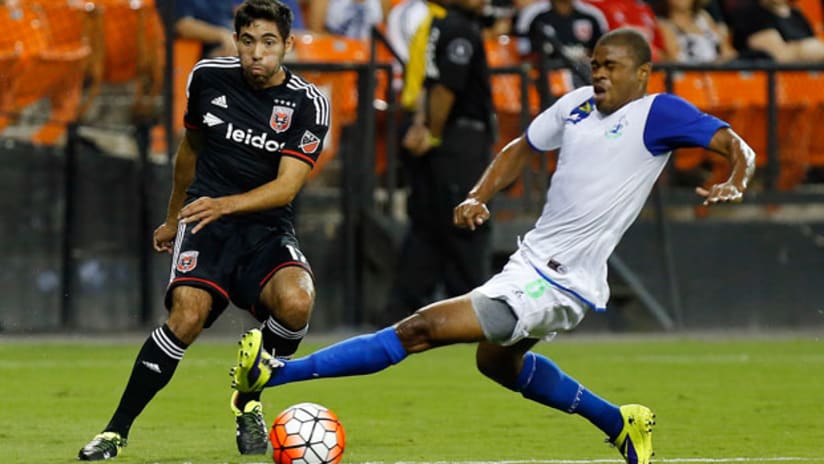 Miguel Aguilar for DC United vs Montego Bay in CCL