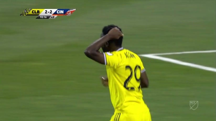 POST: David Accam's deflected shot nicks the woodwork
