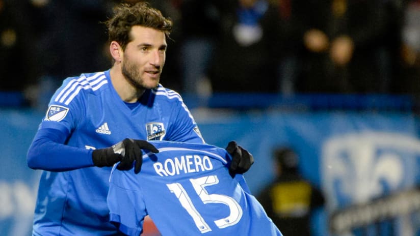 Ignacio Piatti - Montreal Impact - Celebration with Romero jersey