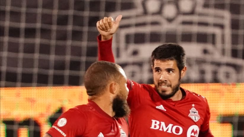 Alejandro Pozuelo goal celebration vs. RBNY