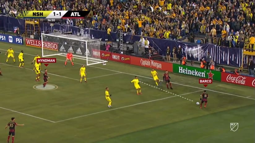 Atlanta United's Emerson Hyndman goal vs Nashville | Enhanced Highlight