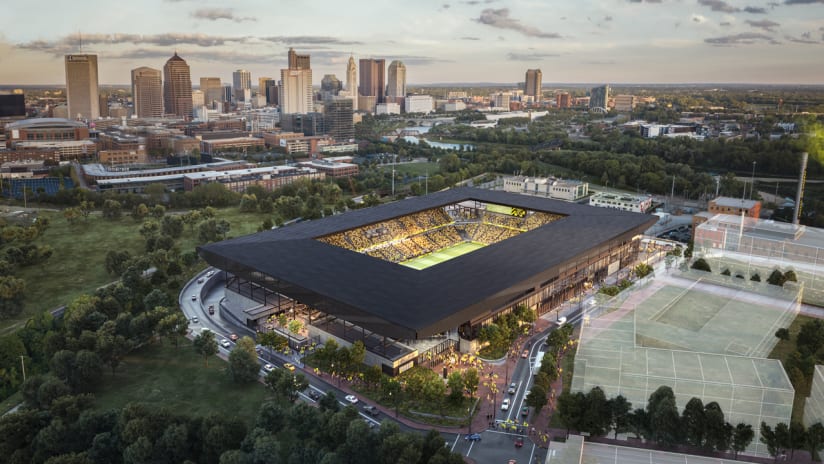 New Columbus Crew stadium - renderings - facing southeast - Nov. 1, 2020