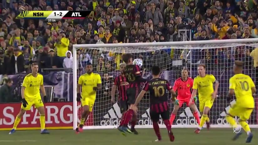 GOAL: Emerson Hyndman's stunning volley has Atlanta back in the lead