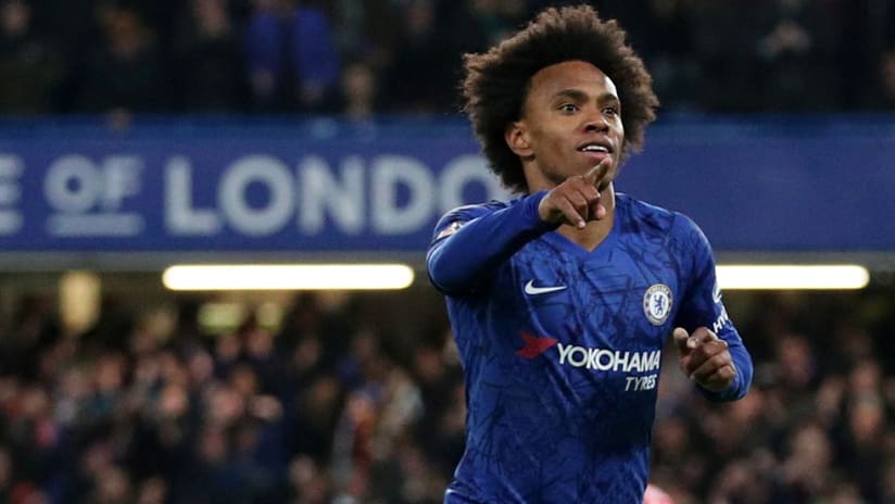 Willian - Chelsea - celebrates goal