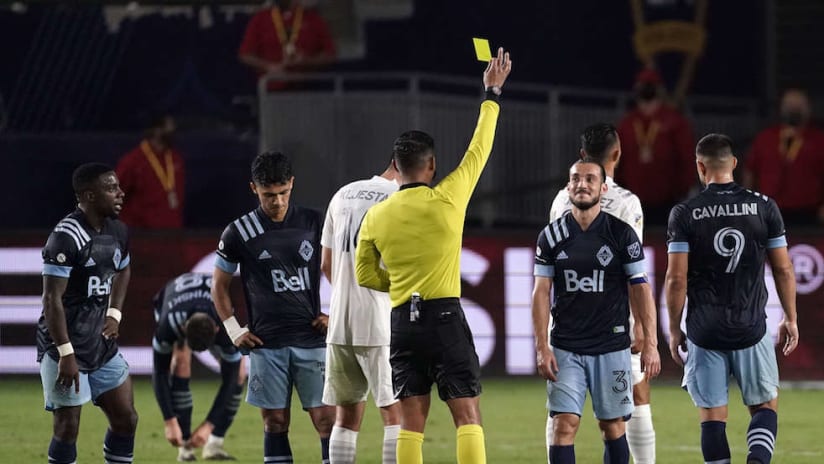 Russell Teibert booked vs LA Galaxy