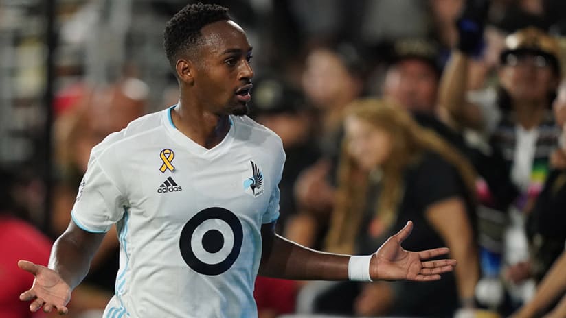 Mason Toye – Minnesota United – goal celebration