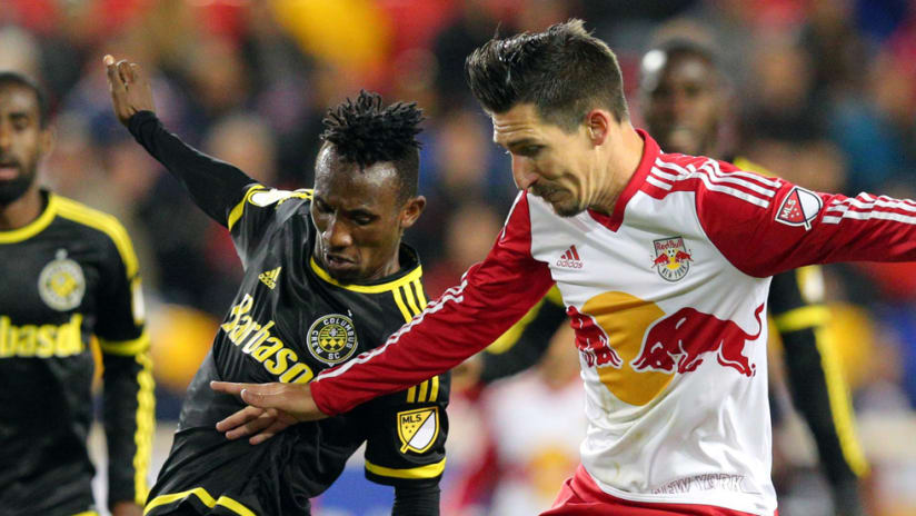 Sacha Kljestan, Harrison Afful - New York Red Bulls, Columbus Crew SC - Close up