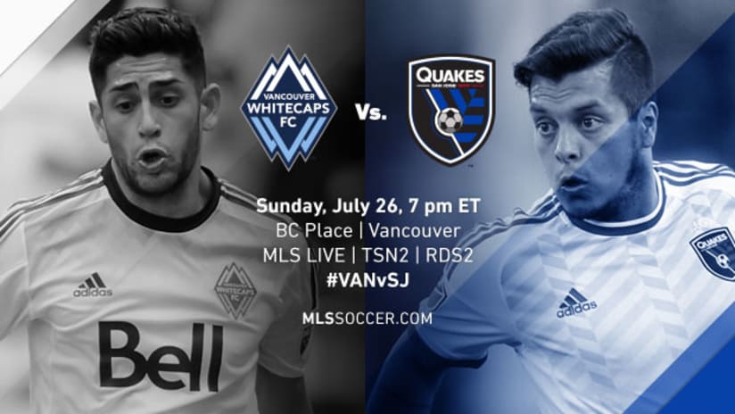 Vancouver Whitecaps vs. San Jose Earthquakes, July 26, 2015