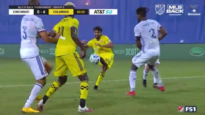 GOAL: Youness Mokhtar, Columbus Crew SC - 60th minute