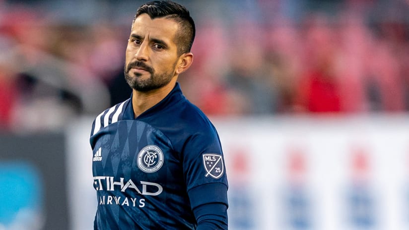 Maxi Moralez - NYCFC - upset look