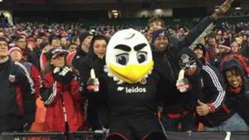 New-look DC United mascot Talon is slimmer, more athletic, and ready to mingle | SIDELINE