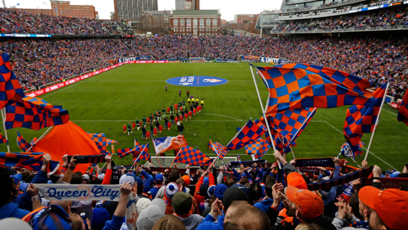 Nippert Stadium - From the end - Home MLS opener